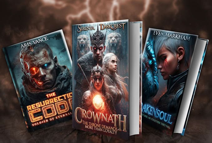 Fantasy and science-fiction books arranged together