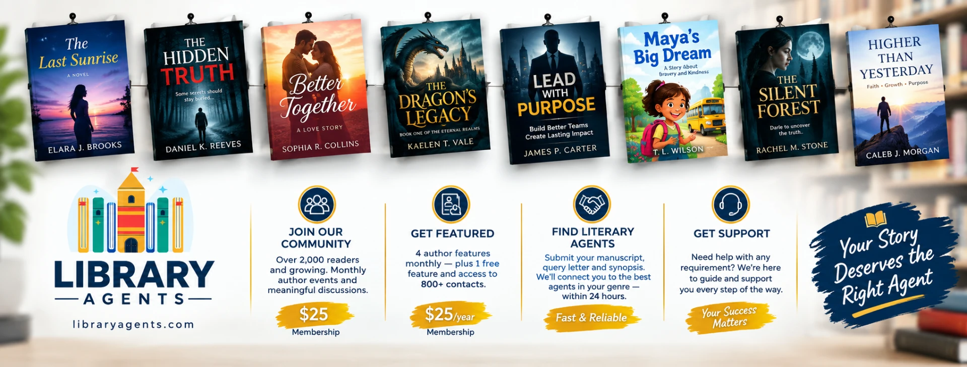 Library Agents books and author-support services